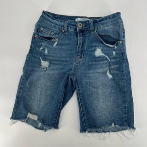 Highway Jeans Cut Off Distressed Bermuda Jean Shorts Size 3/4 Women’s